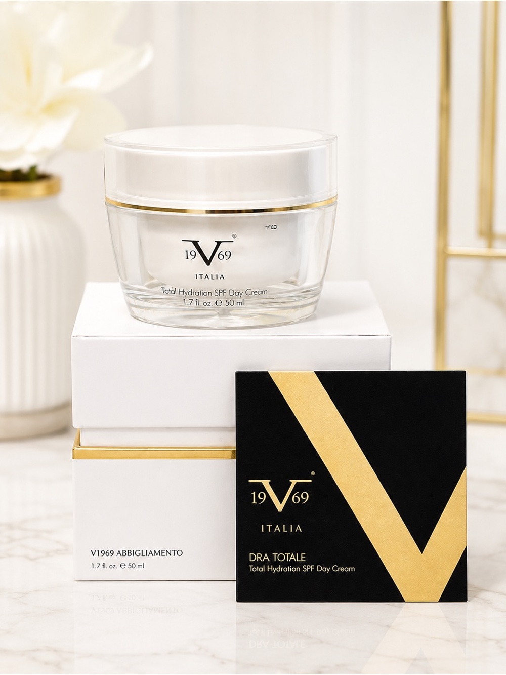 Versace V1969 Italia Total Hydration Facial Cream SPF Day Moisturizer 1.7oz NIB